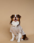 Heritage Stripe Tshirt | Oat Latte