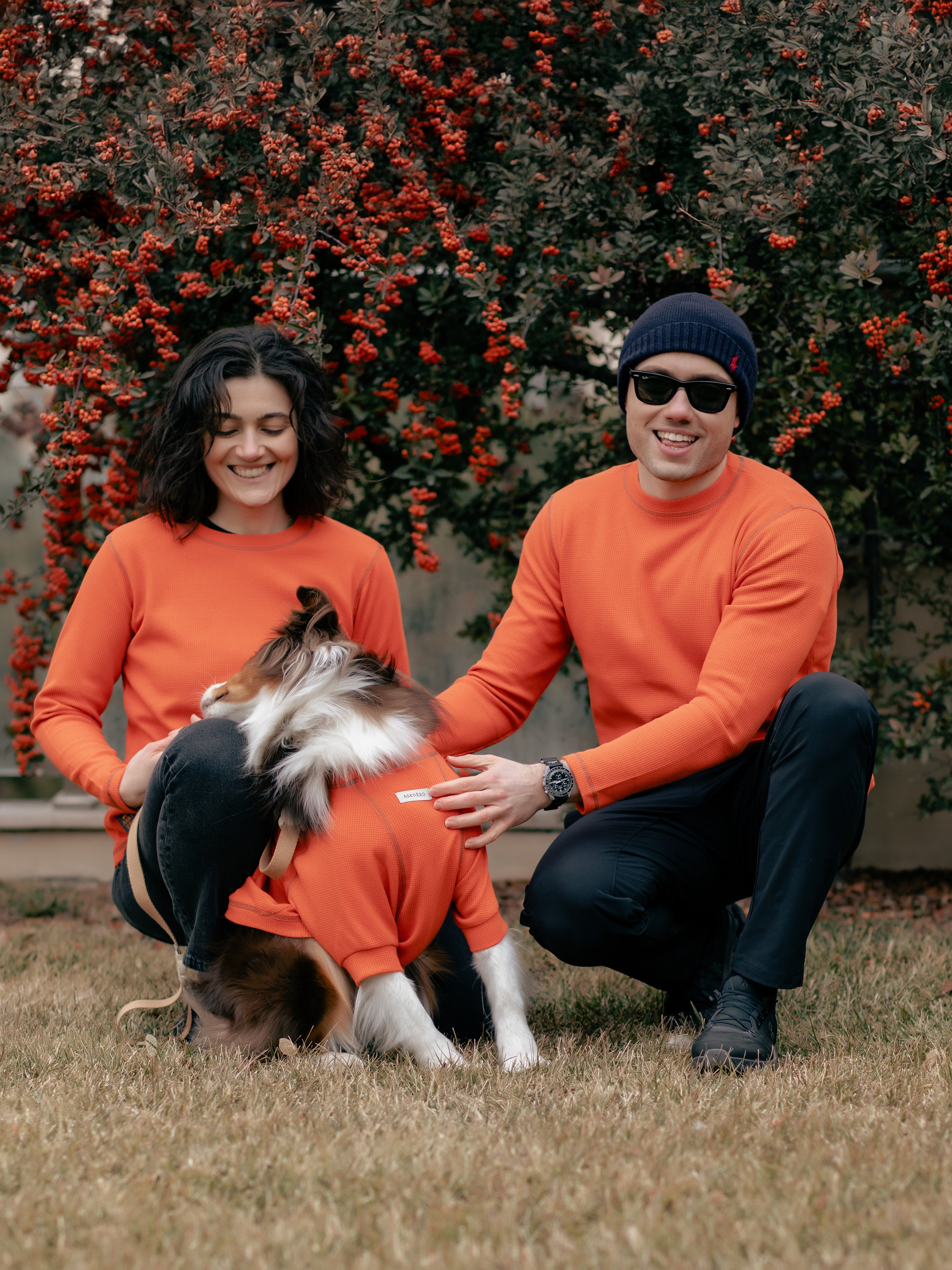 AskyxHuman | Waffle Tshirt | Tangerine Twist