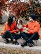 AskyxHuman | Waffle Tshirt | Tangerine Twist