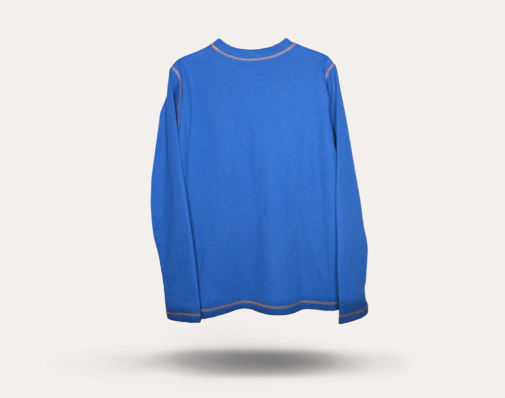 AskyxHuman | Waffle Tshirt | Deep Ocean