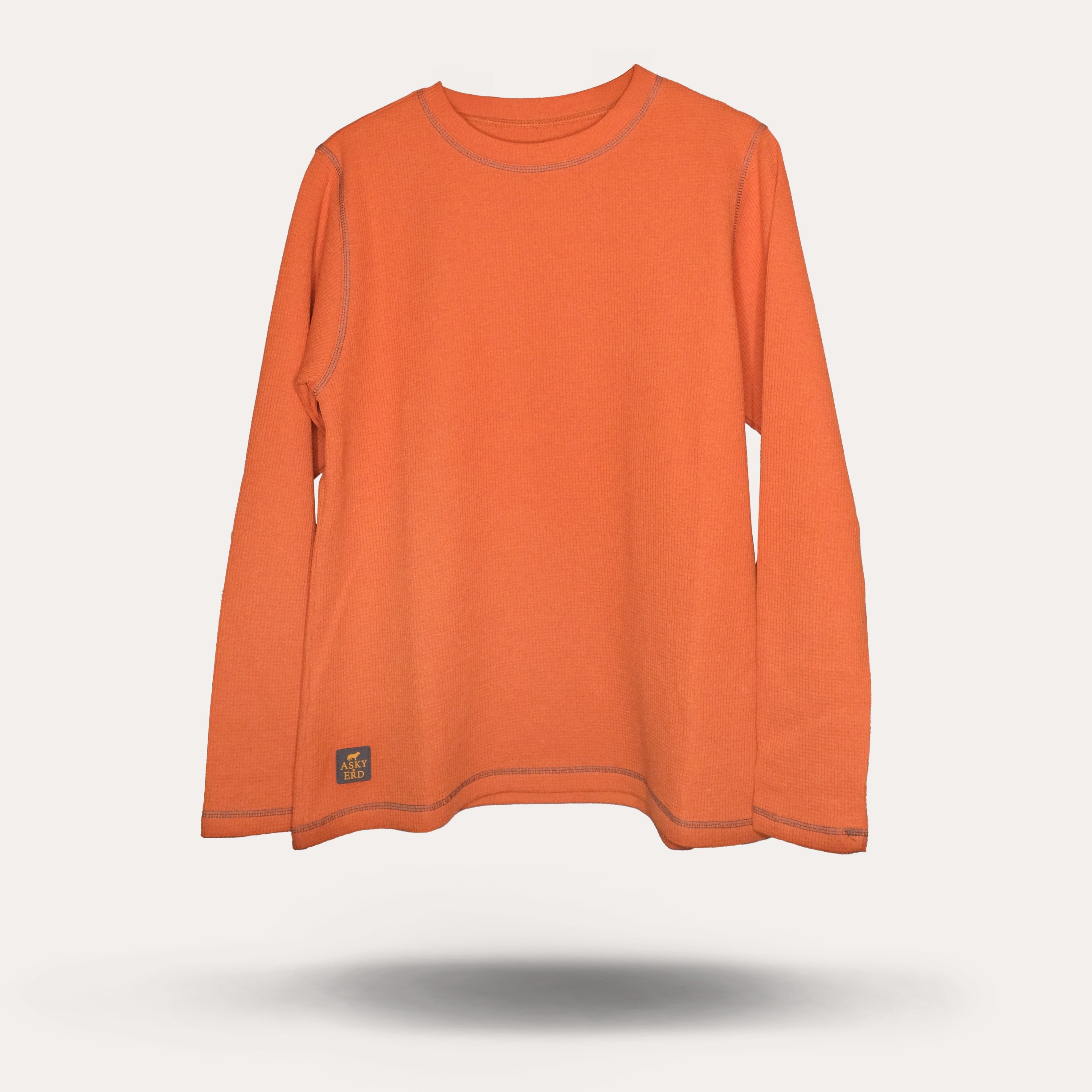AskyxHuman | Waffle Tshirt | Tangerine Twist
