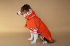 Turtleneck Tshirt | Tangerine Stripe