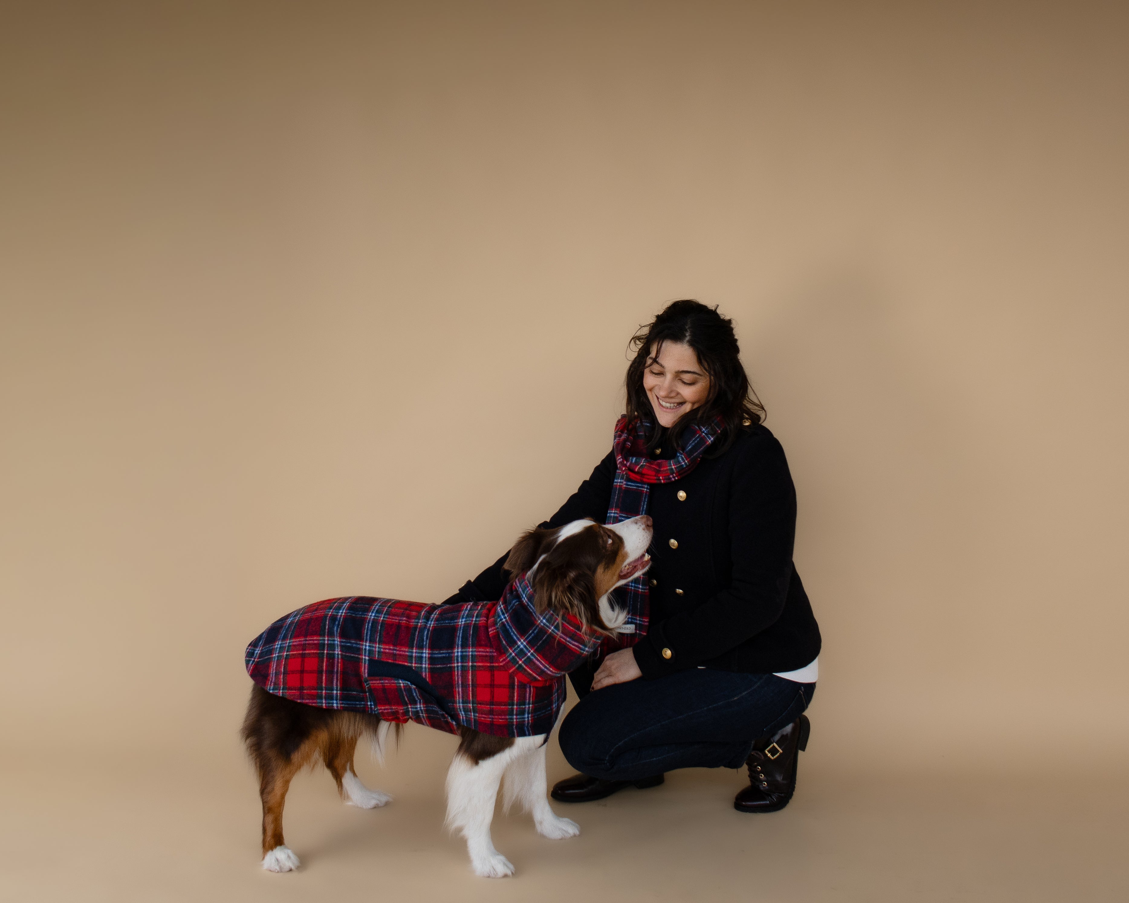 AskyxHuman | Crimson Tartan Plaid Scarf