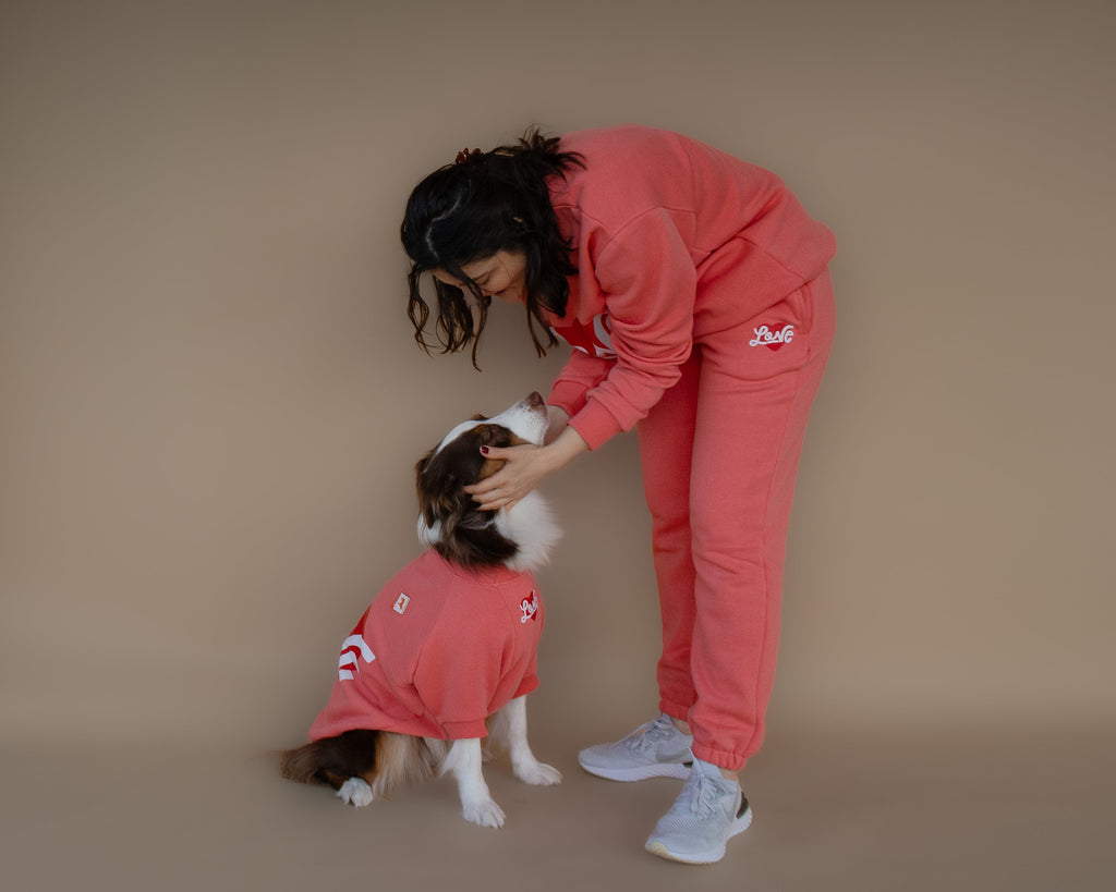 AskyxHuman | Love Sweatshirt | Coral Rose