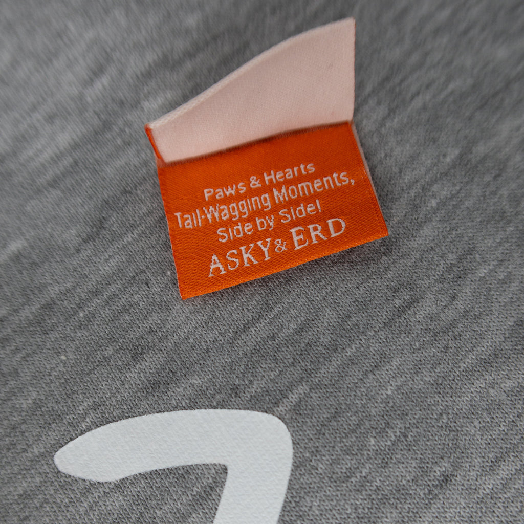 AskyxHuman | Love Paws Sweatshirt | Heather Grey