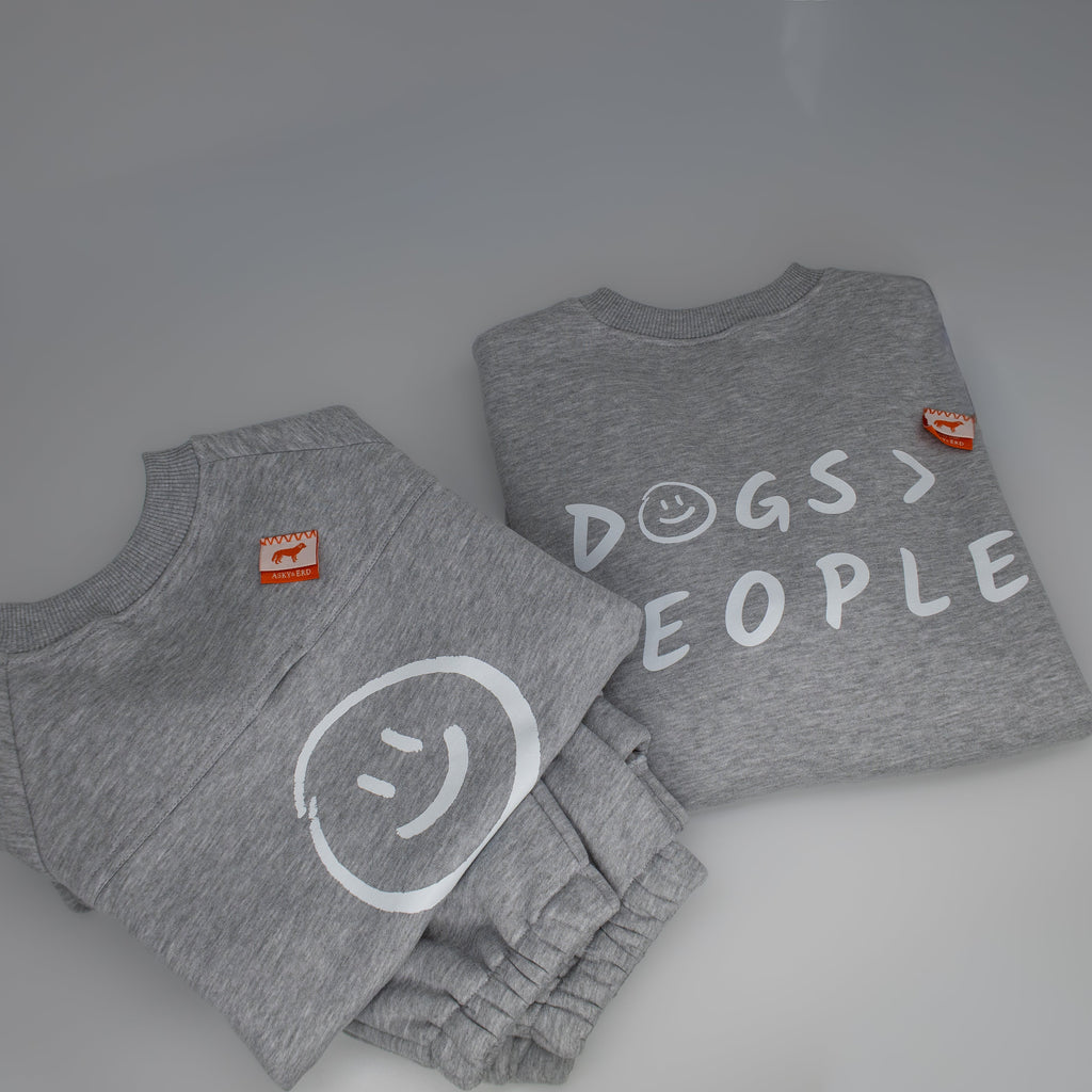 AskyxHuman | Love Paws Sweatshirt | Heather Grey