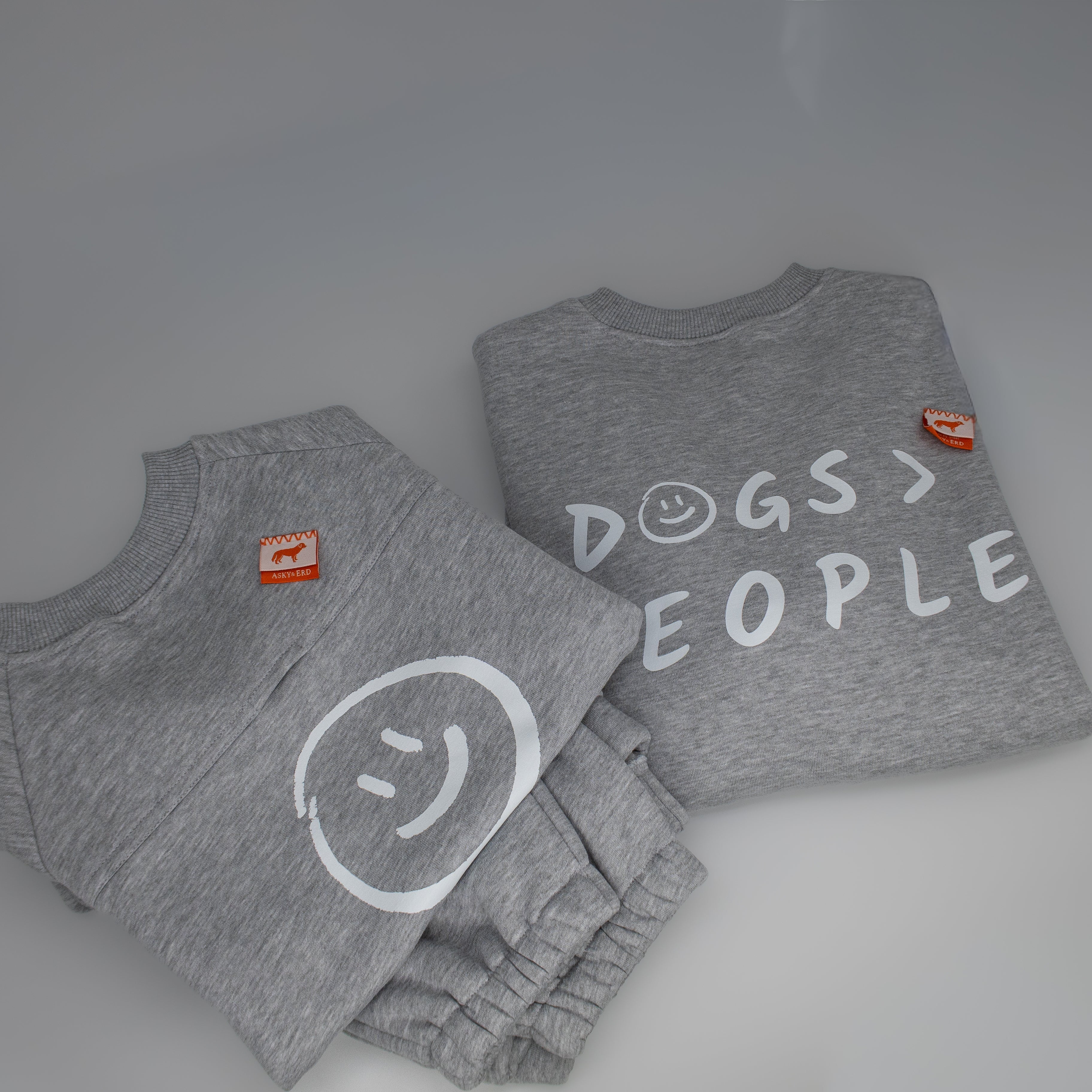 AskyxHuman | Love Paws Sweatshirt | Heather Grey