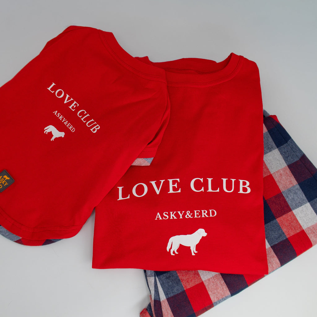 AskyxHuman | Love Club PJ| Crimson Check