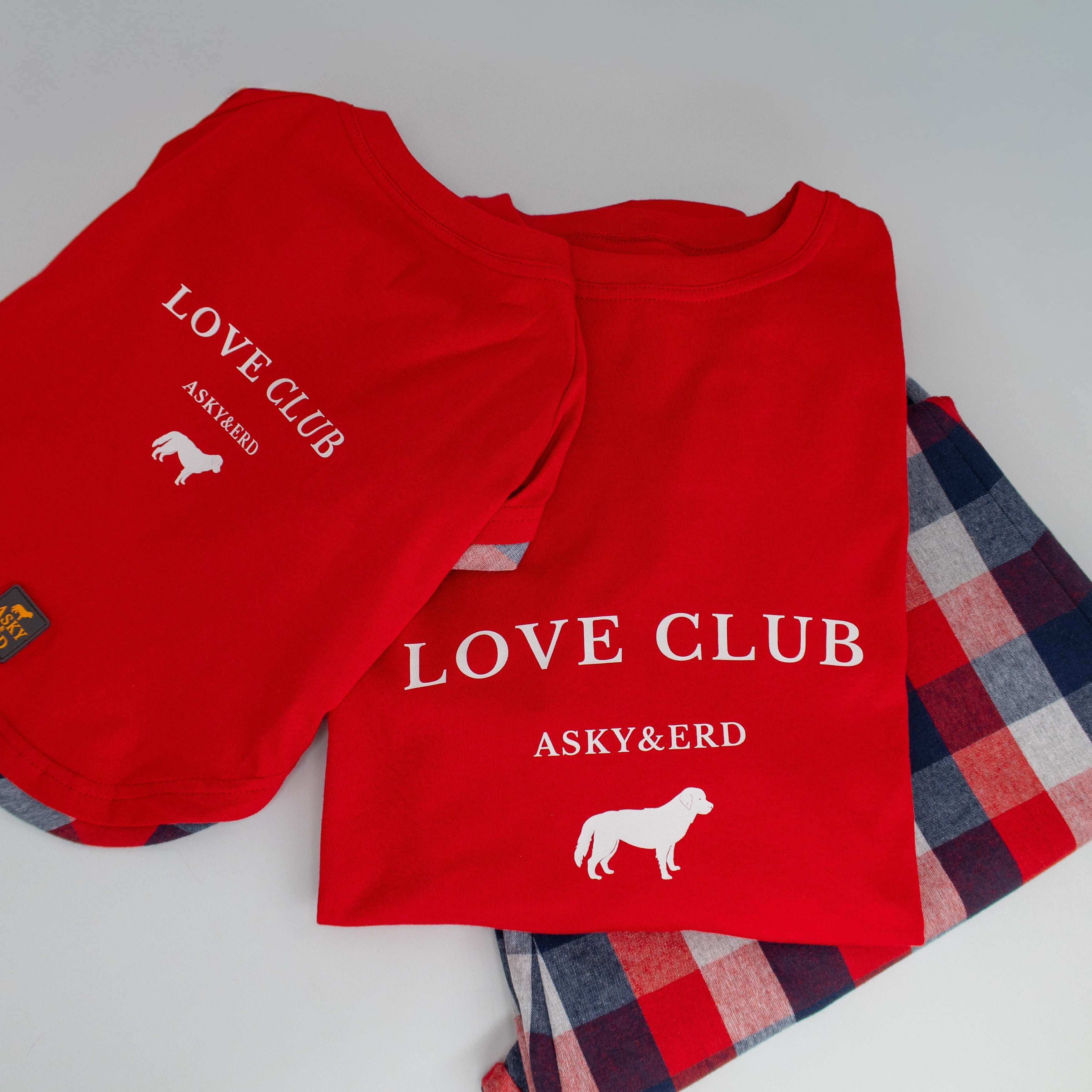 AskyxHuman | Love Club PJ| Crimson Check