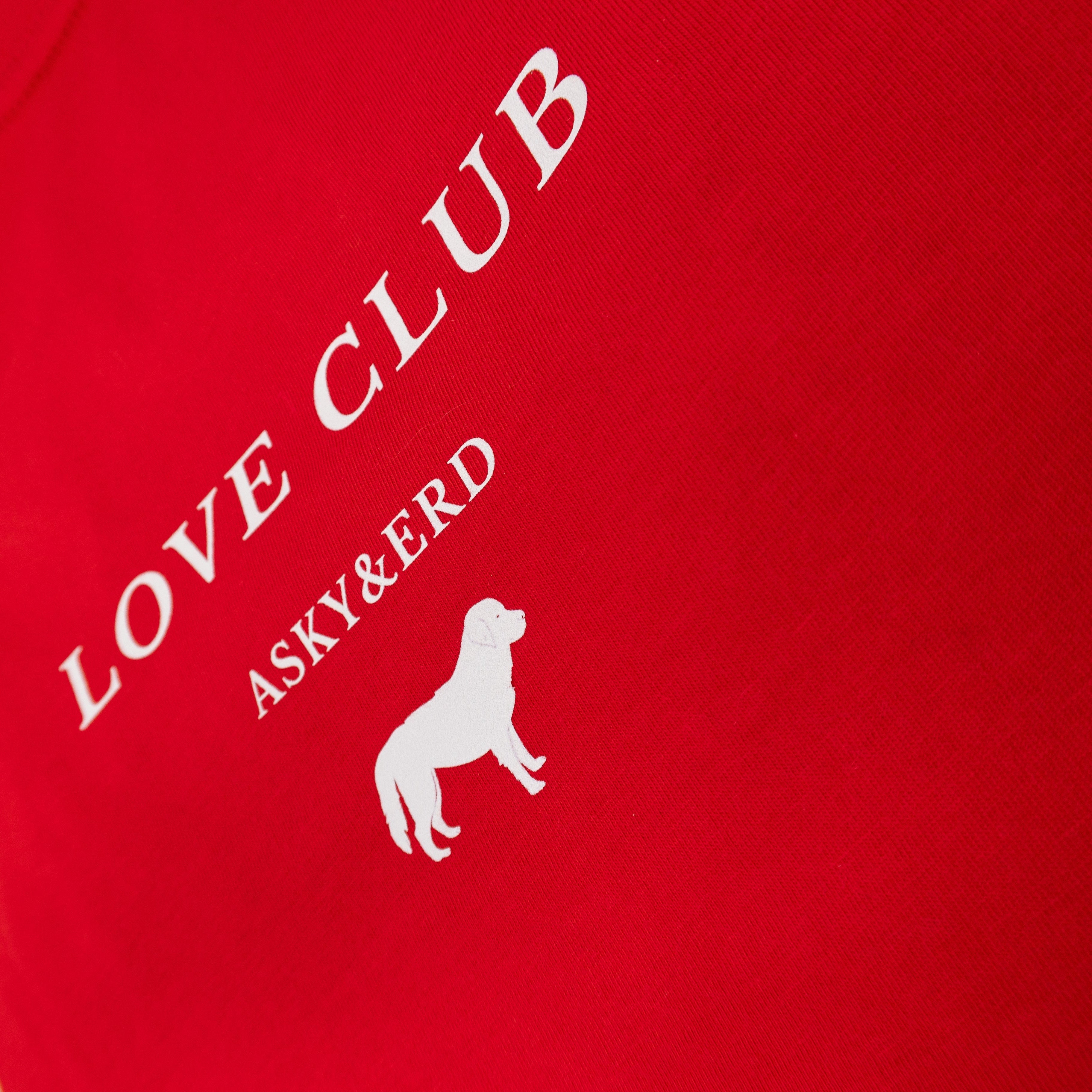 Love Club Tshirt | Crimson Check