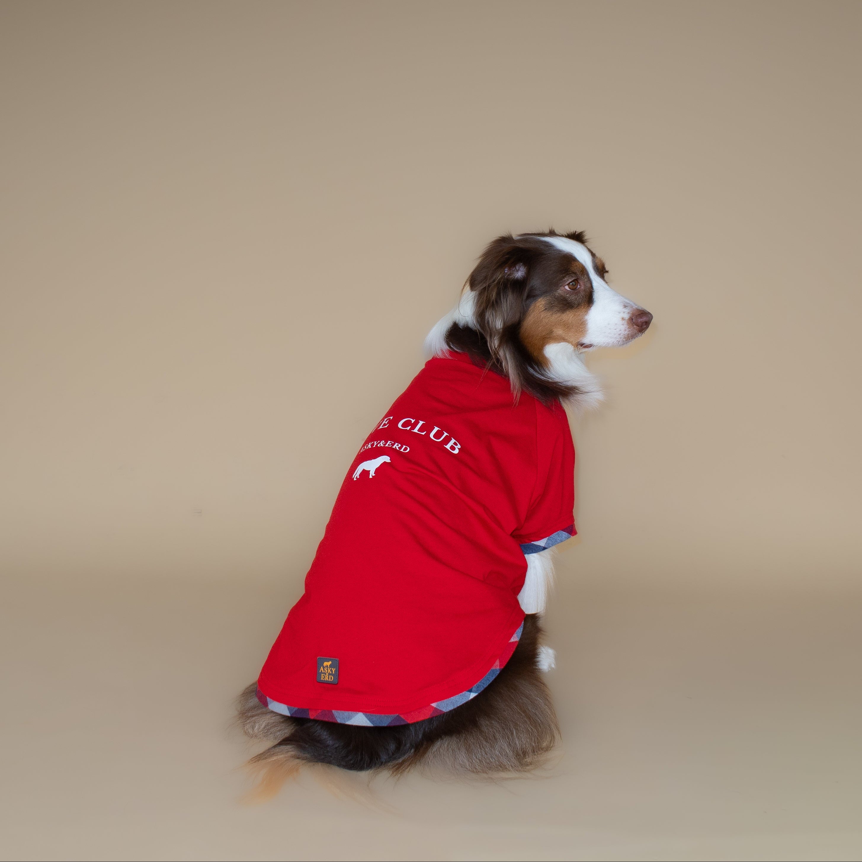 Love Club Tshirt | Crimson Check