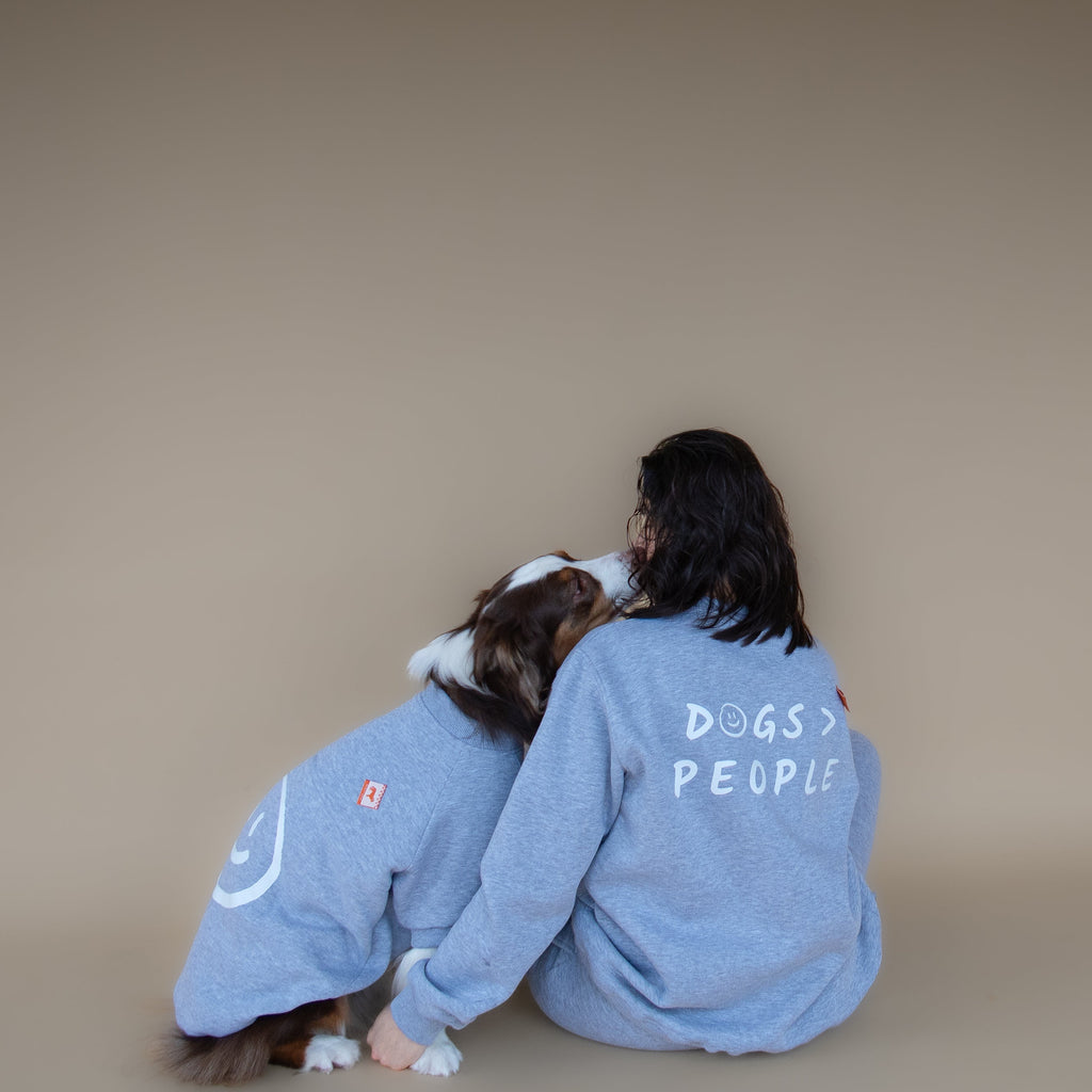 AskyxHuman | Love Paws Sweatshirt | Heather Grey