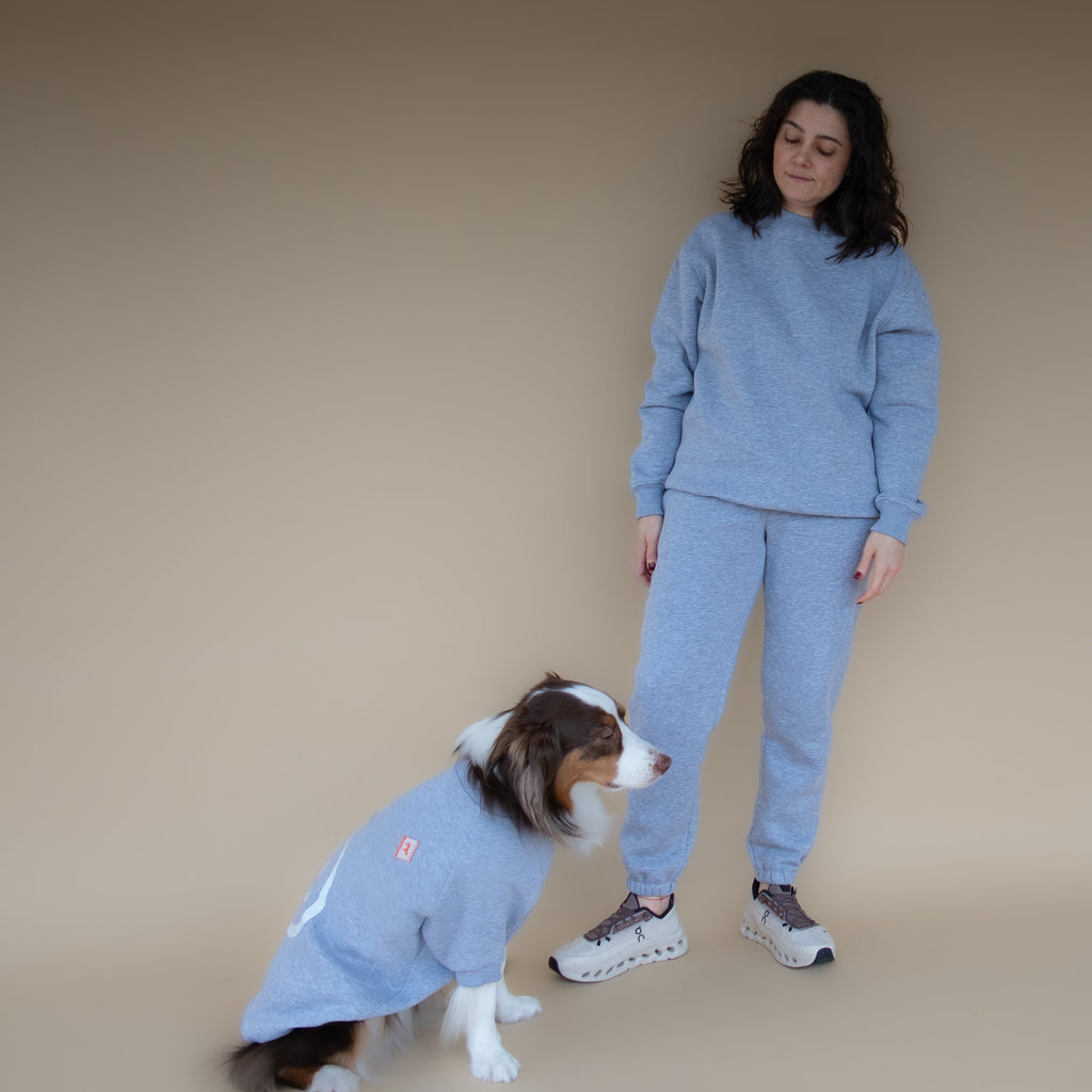 AskyxHuman | Love Paws Sweatpants | Heather Grey