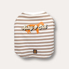Heritage Stripe Tshirt | Oat Latte